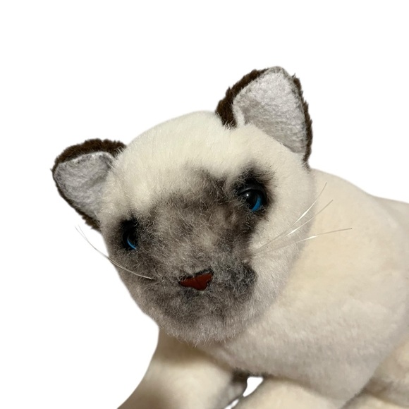 Large 17” plush Siamese cat stuffed animal toy - Picture 6 of 6